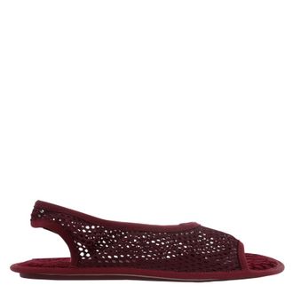 Ferragamo Anio Mesh Slingback Sandals, Size 7 C
