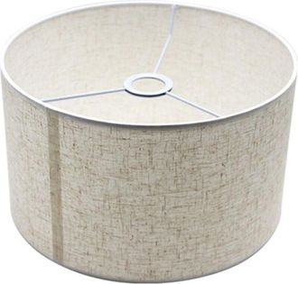 OEM Pantalla Cil&iacute;ndrica De Lino Para L&aacute;mpara De Mesa, De Pie, De Noche, Colgante, De Repuesto, 26 X 26 X 19 Cm (lino)