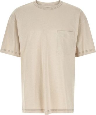 Christophe Lemaire Boxy T-shirt - Heren - T-shirts - Beige - S - Katoen - Tops
