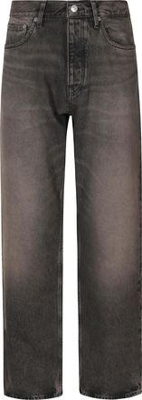 Sunflower Dirty Tint Wide-Weave Organic Denim Loose Jeans