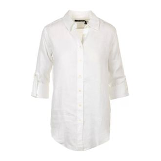 Ralph Lauren Shirts, female, White, Size: L Karrie Long Sleeve Shirt