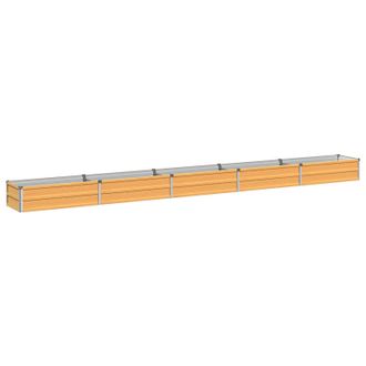 vidaXL Cama De Jard&iacute;n Elevada Natural 400 X 40 X 24 Cm Vidaxl