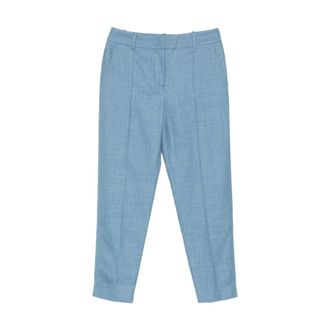 Eleventy Tapered Trousers, female, Blue, Size: S Tapered Trousers