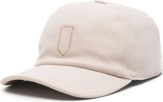 Canali Cappello da baseball con ricamo - Marrone