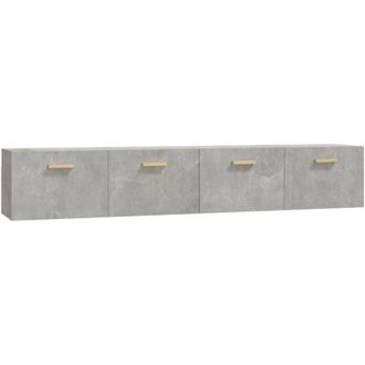 vidaXL Wall Cabinets 2 pcs Concrete Grey 100x36.5x35 cm Engineered Wood vidaXL