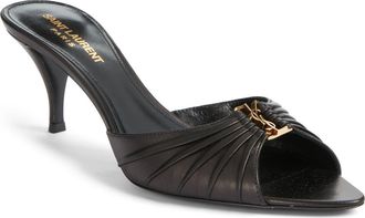 Saint Laurent Babylone Sandal in Black at Nordstrom, Size 9.5Us