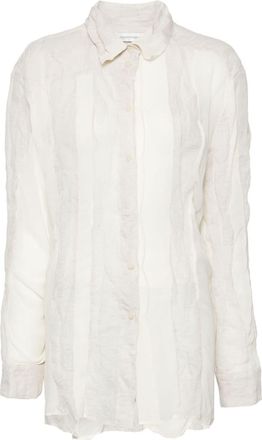 CHRISTOPHER ESBER spliced shirt - women - Silk - 12 - Neutrals