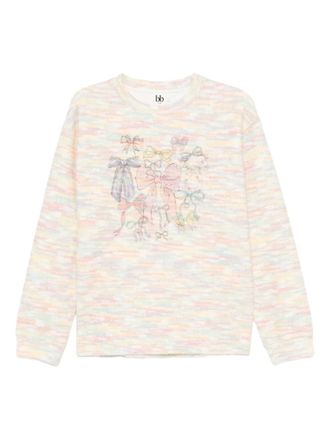 B+ab Trui met print - Wit