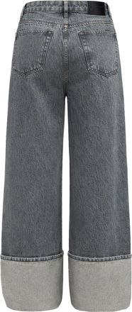 Ganni Womens Jeans Double Fly Slate Grey Organic Cotton