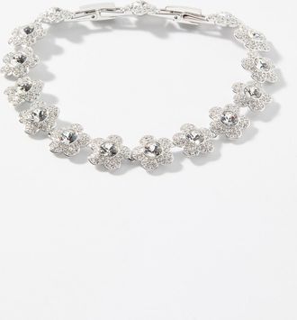 Swarovski Womens Shimmery flower bracelet