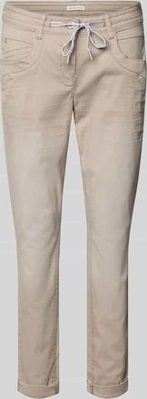 Tom Tailor Tapered Fit Chino aus Baumwoll-Mix in Taupe, Gr&ouml;&szlig;e 34/28