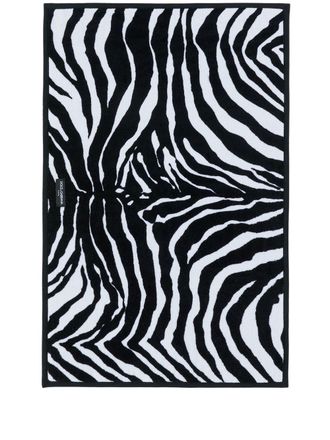 Dolce & Gabbana terry cloth bath mat - unisex - Cotton - One Size - Black