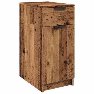 vidaXL Vidaxl - Armario De Escritorio Madera Ingenier&iacute;a Envejecida 33x50x75 Cm