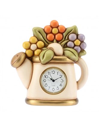 Thun Thun - Orologio Da Tavolo Annaffiatoio E Fiori, 24x15,5x24,8 Cm
