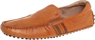 Tod's Tods Light Brown Leather Slip On Loafers
