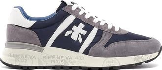 Premiata Sneakers, male, Multicolor, Size: 12 US Blue Lander Sneakers Suede Nylon