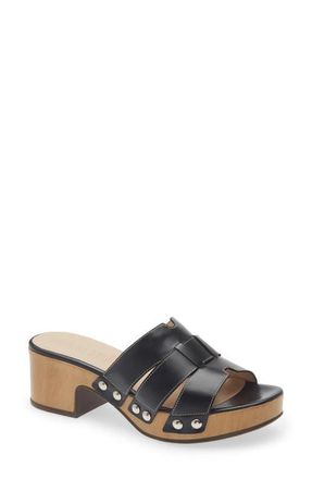Wonders Platform Slide Sandal in Tokat Black at Nordstrom, Size 9.5-10Us