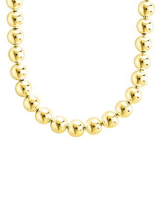 Sterling Forever 14K Gold Basia Dainty Beaded Chain Necklace