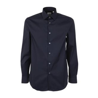 Paul Smith M1R.800P3.H00051 Tailored Fit Shirt - Heren - Zakelijke Overhemden - Blauw - L - Katoen - Overhemden