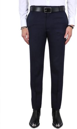 Alexander McQueen Tailored Wool Trousers - Blue