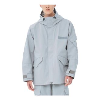 New Balance MET24 Military Shell Parka Asia Sizing Aluminum Grey AMJ35002-ALE