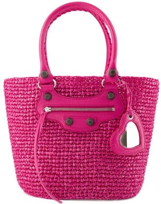 Balenciaga Le Cagole Panier M Shoulder Bag Pink