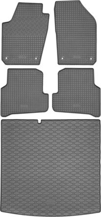 OEM Juego De Alfombrillas De Goma Para Skoda Fabia Iii Kombi Desde Enero De 2015 + Alfombrilla Para El Maletero