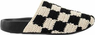 The Sak Bolinas Crochet Clog Shoe in Black Check at Nordstrom, Size 11