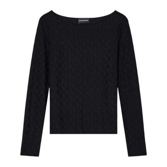 Emporio Armani Mujer, Camisetas, Negro, Talla: M