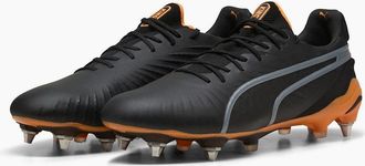 Puma Mens King.1 Soft Ground Football Boots - Black/Multi - Size: 11.5
