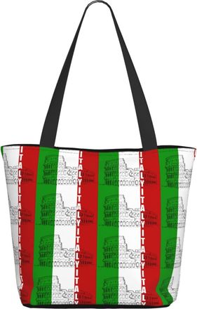 AOOEDM Italian Roman Flag Ladies Shopping Bag 13x11x7in.The Perfect ValentineS Day Gift.It Is The Best ValentineS Day Gift For Mom, Daughter, Wife,Etc