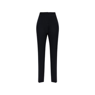 Fabiana Filippi Dames, Broeken, Blauw, Maat: M Wol