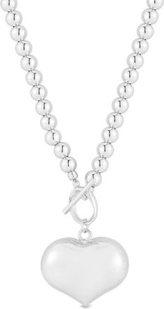 Glaze Jewelry Silver Plated Toggle Necklace