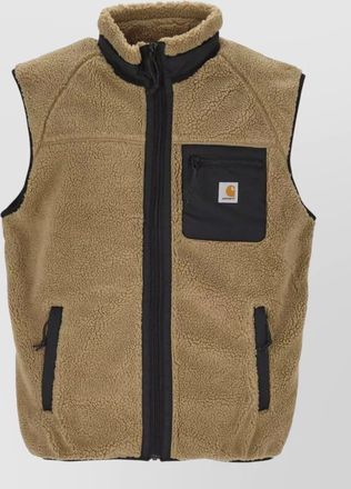 Carhartt Work in Progress sleeveless jacket high collar chest pocket