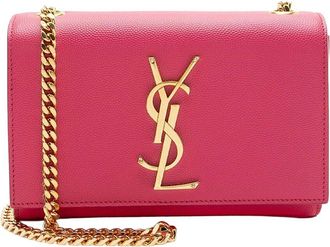 Saint Laurent Grain De Poudre Monogram Kate Small Shoulder Bag (Authentic Pre- Loved)