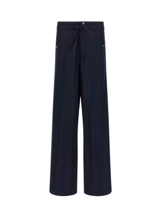 Dries Van Noten Blue Prima Wide-Leg Pants