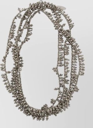 Brunello Cucinelli beaded multi strand bracelets textured finish