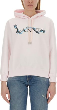 Lanvin Pink Graphic Hood Sweatshirt