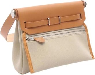Herm&egrave;s Pre-owned Borsa Herbag Zip Crossbody - - Pre-owned - Donna - Beige - ONE SIZE