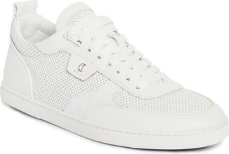 Christian Louboutin Tutti Rui Perforated Sneaker in White at Nordstrom, Size 10Us