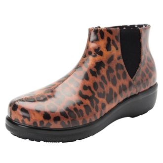 Alegria Womens Climatease Rain Boot In Leopard