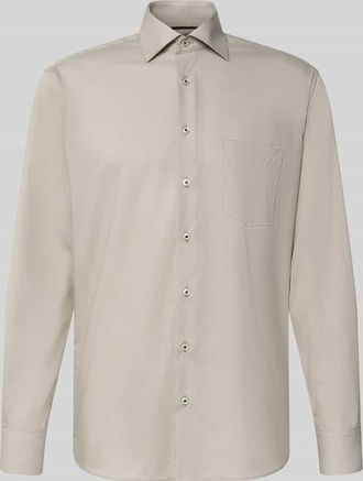 Eterna Regular Fit Business-Hemd mit Kentkragen in Sand, Gr&ouml;&szlig;e 39