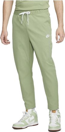 Nike Club Woven Tapered-Leg Trousers Asia Sizing Oil Green White DX0625-386