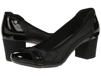 Anne Klein Sport Guardian High Womens Heels Black Leather : 5.5 M, Leather/Patent Leather