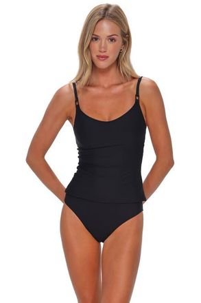 Sunsets Anya Tankini Swimsuit Top in Black at Nordstrom, Size X-Small