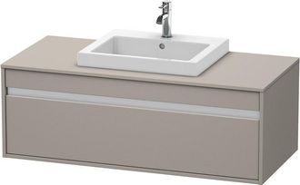 Duravit Duravit Ketho M&oacute;dulo Mural 6796, 1 Extra&iacute;ble, 1200mm, Para 1 Lavabo Empotrado, Centralizado, Color (frente/cuerpo): Terra Mate - Kt679601414