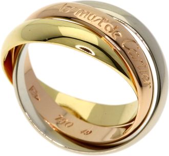 Cartier Trinity Yellow Gold (18K) Pink Gold (18K) White Gold (18K) Band Ring (Pre-Owned)