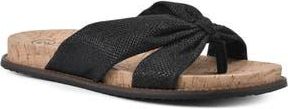 White Mountain Malanga Thong Sandal in Black/Glitter/Fab at Nordstrom Rack, Size 6.5