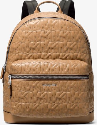 Michael Kors Hudson Medium Logo Embossed Dome Backpack