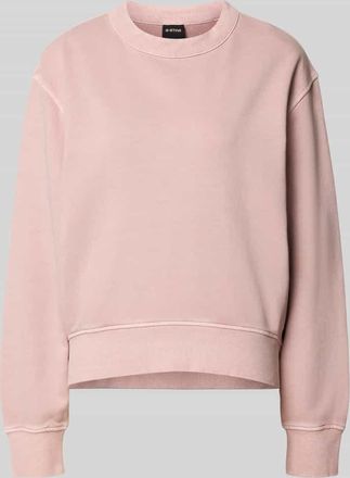 G-Star Relaxed Fit Sweatshirt mit Rundhalsausschnitt in Hellrosa, Gr&ouml;&szlig;e XL